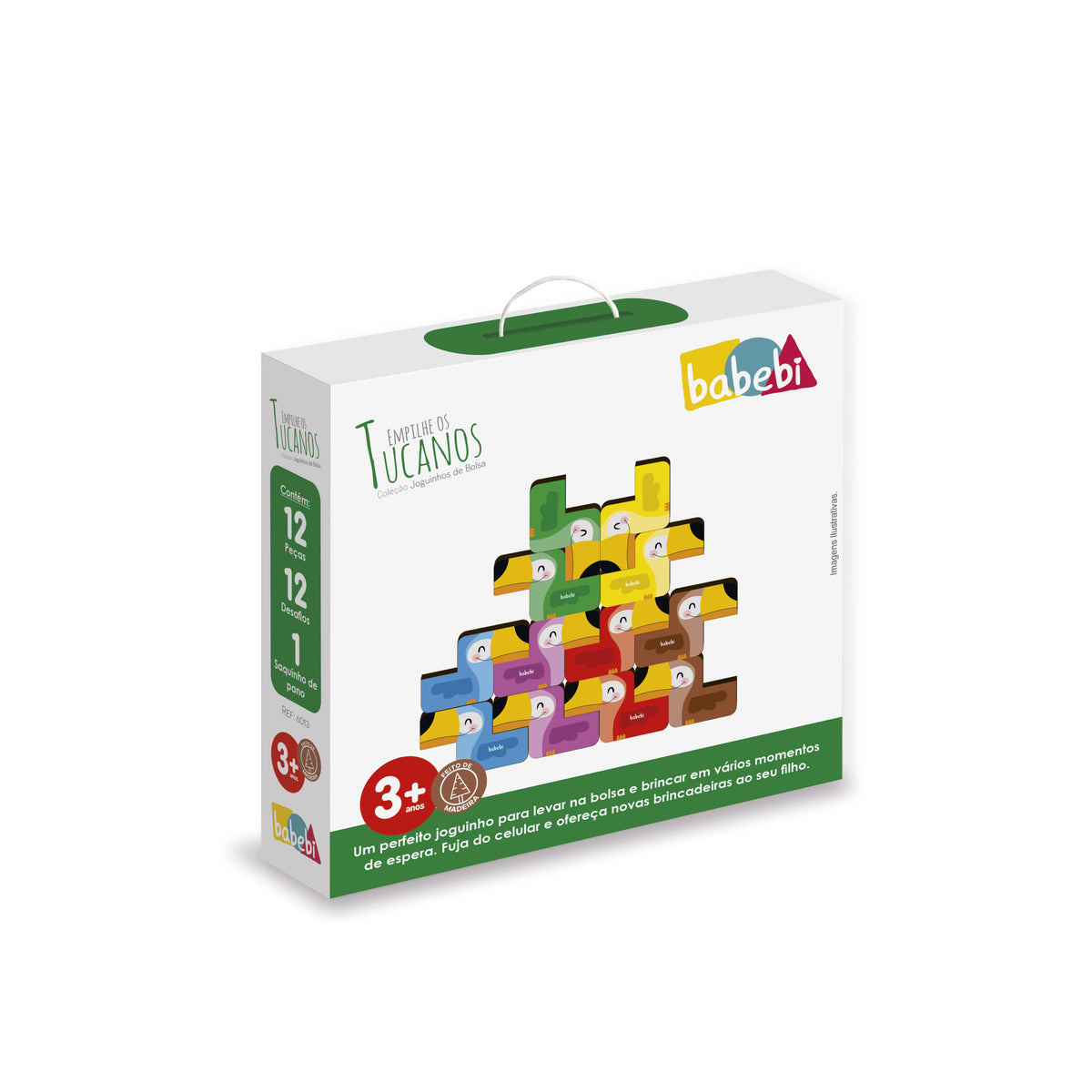 JOGUINHO DE BOLSA: EMPILHE OS TUCANOS