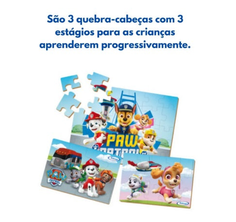 QUEBRA CABEÇA PROGRESSIVO PATRULHA CANINA
