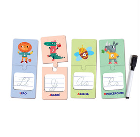 ALFABETO CURSIVO ESCREVA E APAGUE