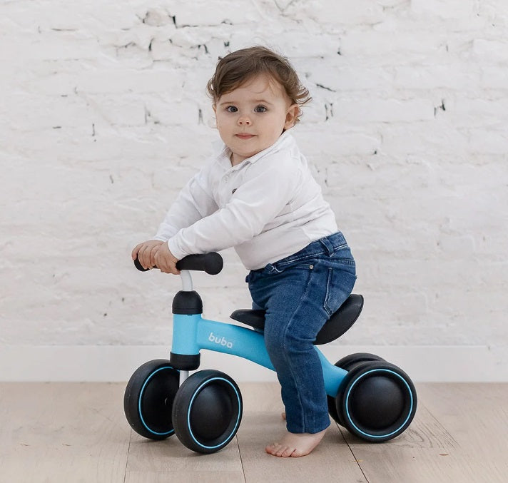 BICICLETA DE EQUILIBRIO 4 RODAS AZUL