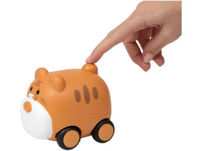 CARRINHO ANIMAL COM FILHOTE MARROM CLARO